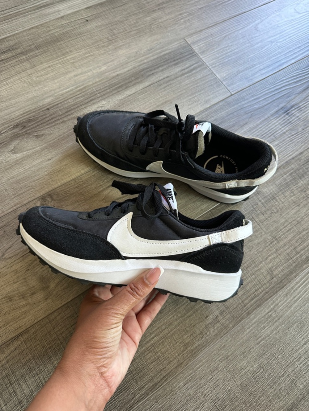 Nike Black & White Retro Runner Sneakers